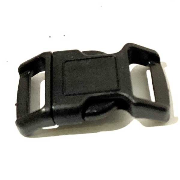 Black 10mm Weather Resistance Plastic Side Squeeze Release Buckle