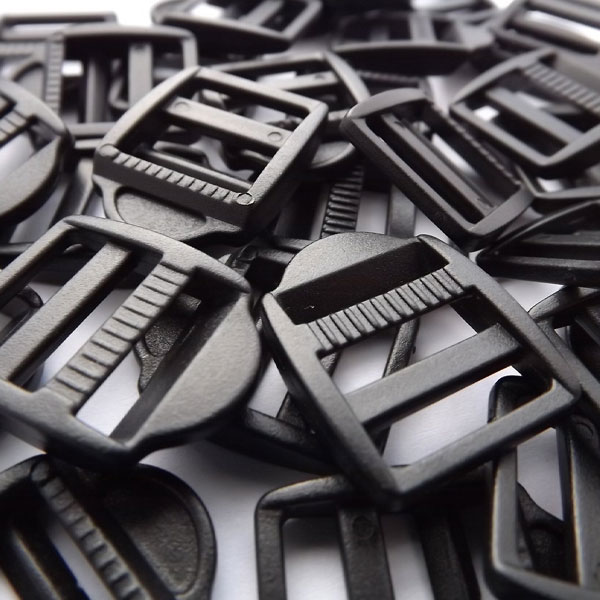 15mm Black Plastic Secure Ladderlock Mechanism Buckles