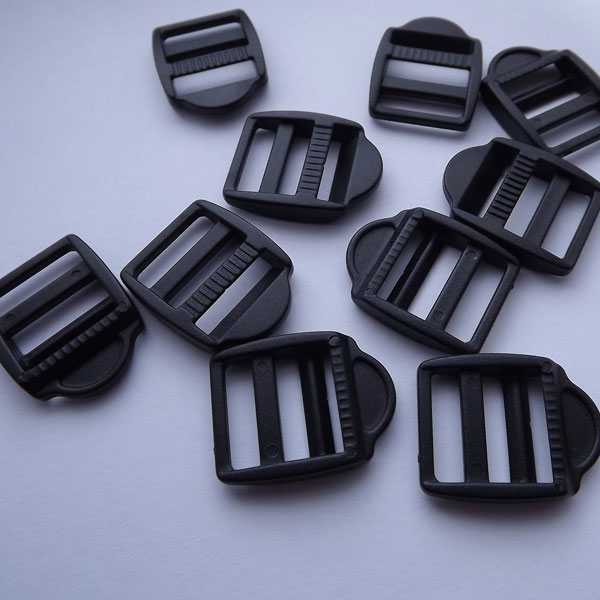 15mm Black Plastic Secure Ladderlock Mechanism Buckles
