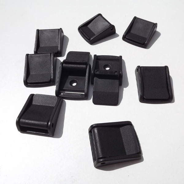 25mm Durable & Versatile Black Plastic Cam Lever Flap Buckle