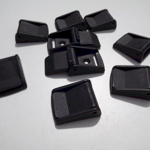 25mm Durable & Versatile Black Plastic Cam Lever Flap Buckle