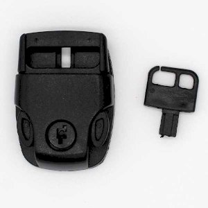  Secure Lockable Buckle 25mm Side Release with Mount Key Surface 
