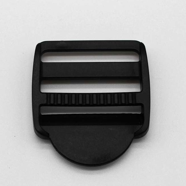 Compact & Lightweight 38mm Plastic Ladderlock Black Buckles