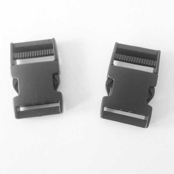 38mm Black Plastic Side Release Buckles RX for Long-Lasting Performance 
