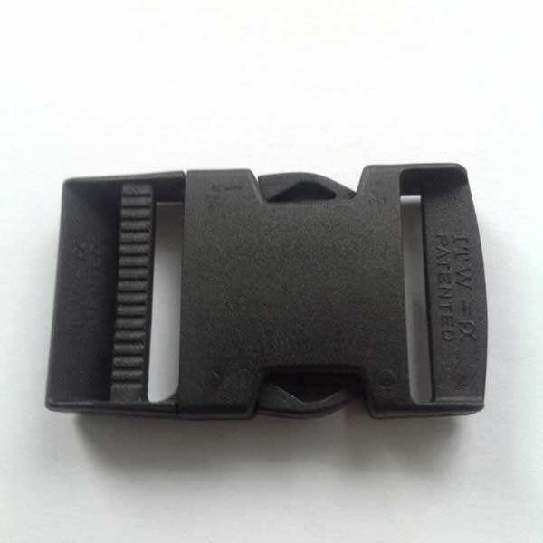 38mm Black Plastic Side Release Buckles RX for Long-Lasting Performance 
