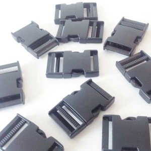 38mm Black Plastic Side Release Buckles RX for Long-Lasting Performance 