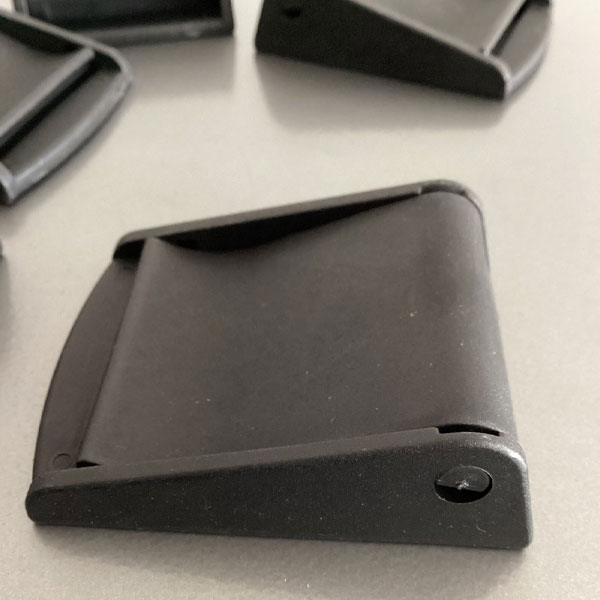 Weather Resistance 50mm Black Plastic Cam Lever Flap Buckle