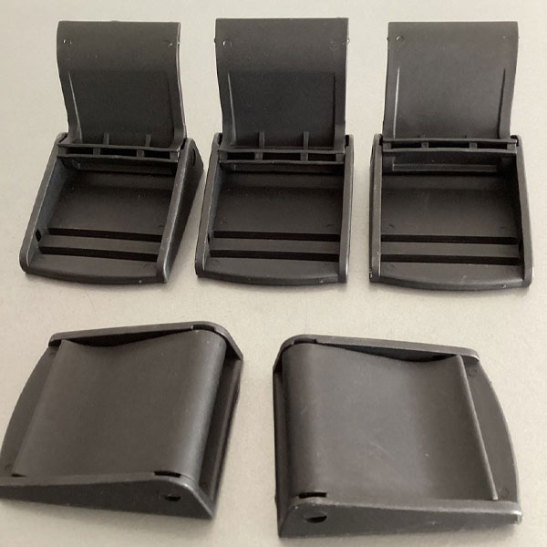 Weather Resistance 50mm Black Plastic Cam Lever Flap Buckle