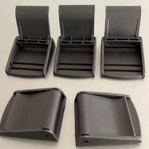 Weather Resistance 50mm Black Plastic Cam Lever Flap Buckle