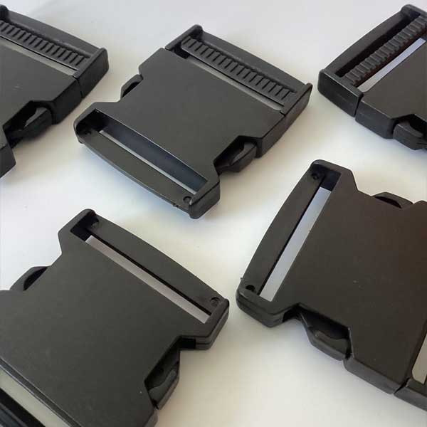 50mm Black Plastic Side Release UV Exposure Buckles