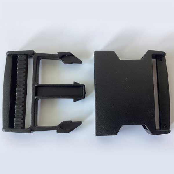 50mm Black Plastic Side Release UV Exposure Buckles