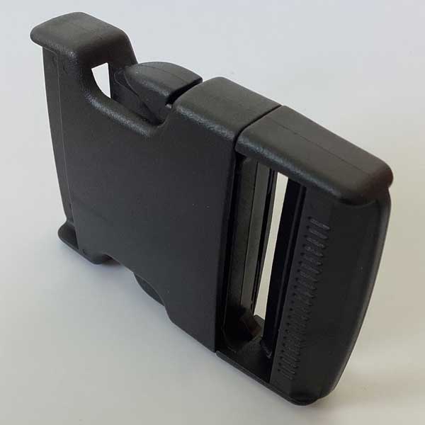 Black 50mm Plastic Side Release mechanism Buckles RX