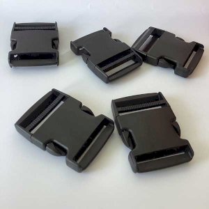 Black 50mm Plastic Side Release mechanism Buckles RX
