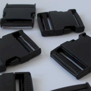 50mm Black Plastic Side Release UV Exposure Buckles