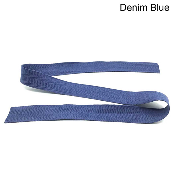 Herringbone Acrylic Twill Cotton Webbing Tape Sew Strap - 1m Long 