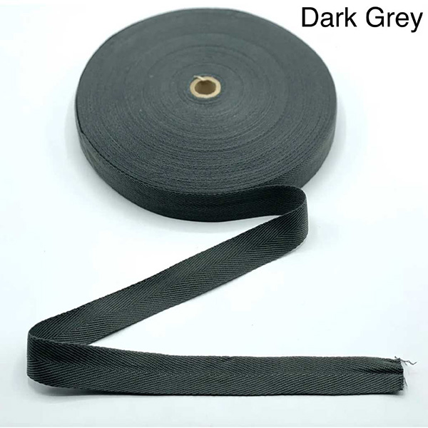 Herringbone Acrylic Twill Cotton Webbing Tape Sew Strap - 1m Long 