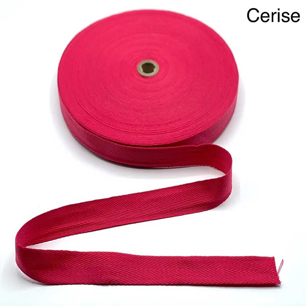 Herringbone Acrylic Twill Cotton Webbing Tape Sew Strap - 1m Long 