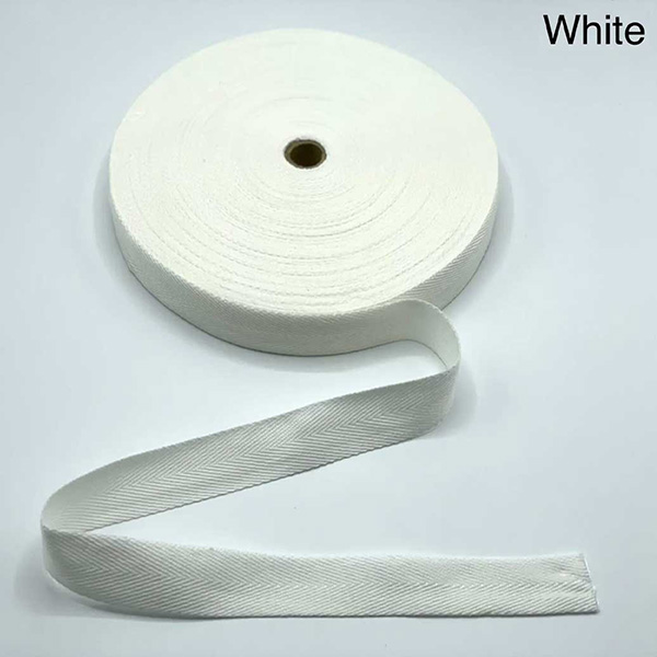Herringbone Acrylic Twill Cotton Webbing Tape Sew Strap - 1m Long 