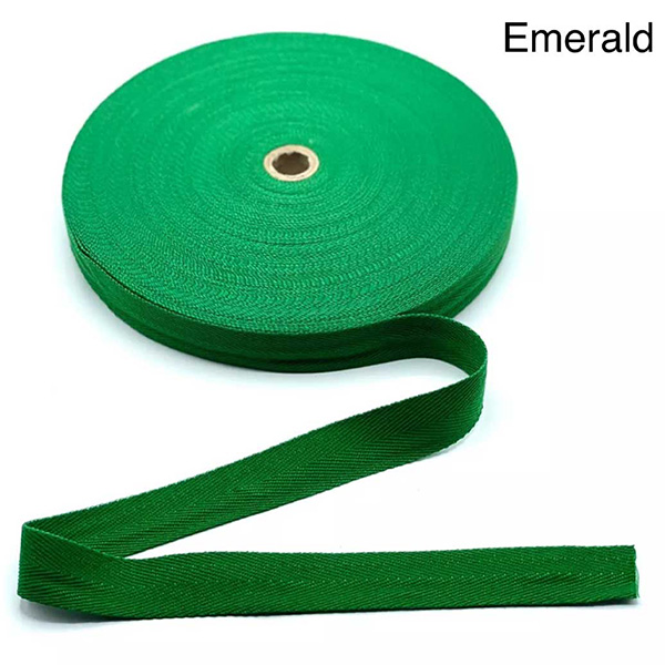Herringbone Acrylic Twill Cotton Webbing Tape Sew Strap - 1m Long 