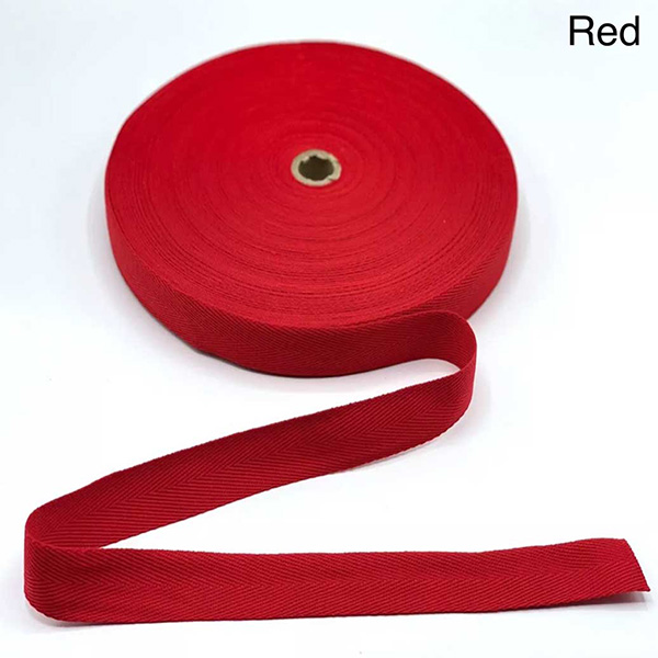 Herringbone Acrylic Twill Cotton Webbing Tape Sew Strap - 1m Long 