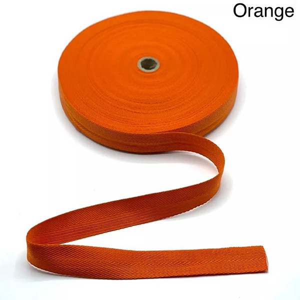 Herringbone Acrylic Twill Cotton Webbing Tape Sew Strap - 1m Long 