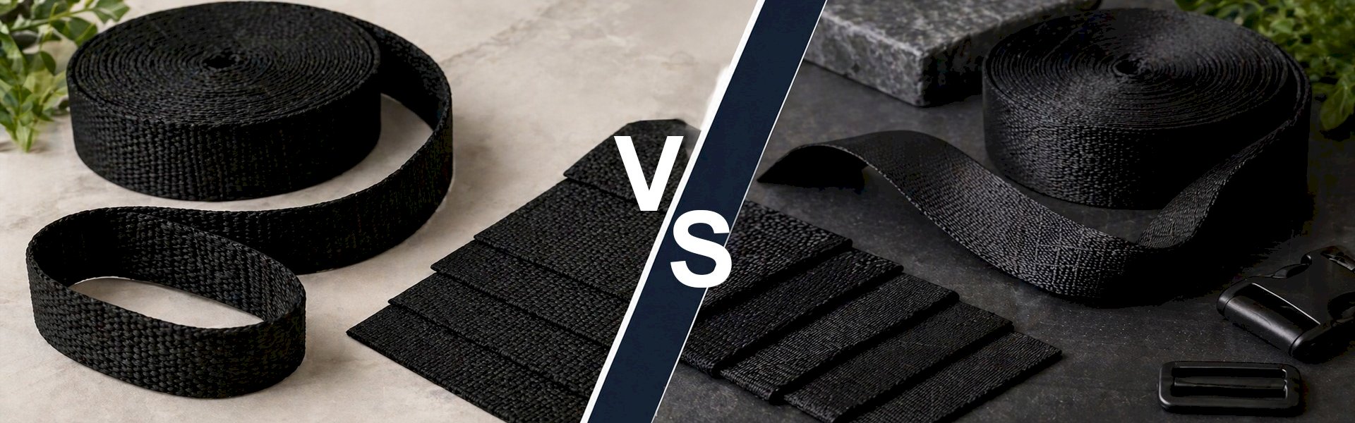 Polypropylene vs nylon webbing strength comparison